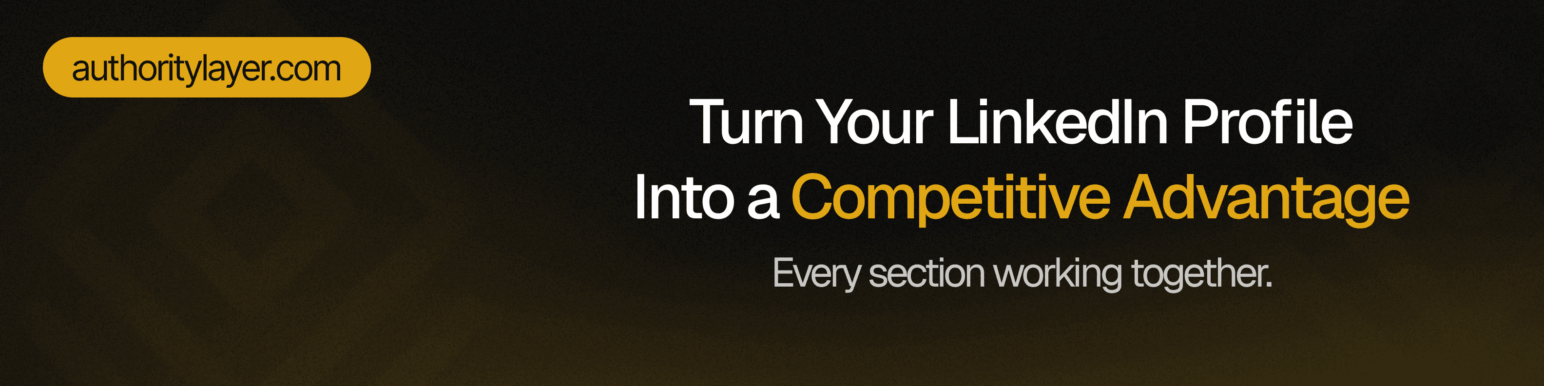 LinkedIn profile banner for AuthorityLayer